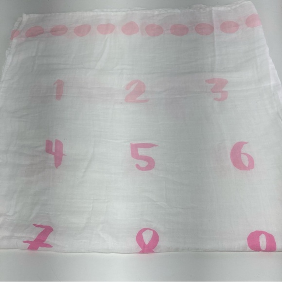 Baby Monthly Milestone Muslin Blanket and Frame - Pink - Picture 10 of 17